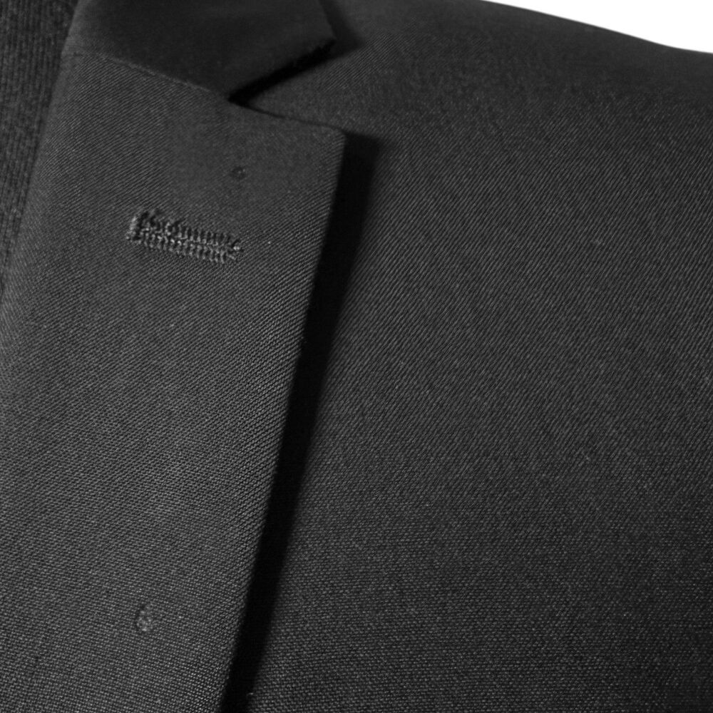 H&M Mens 38R Black Marzotto Wool 2 Button Blazer Sport Coat Jacket - Picture 11 of 12